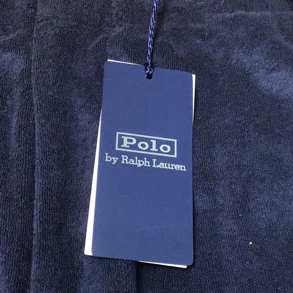 Ralph Lauren Polo mens chenille shorts, navy blue, Large. - Picture 6 of 7